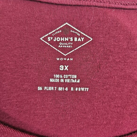 Womens Casual Basic Solid Red Brown City School Office Work St.Johns Bay 2PC 3XL - Picture 10 of 12